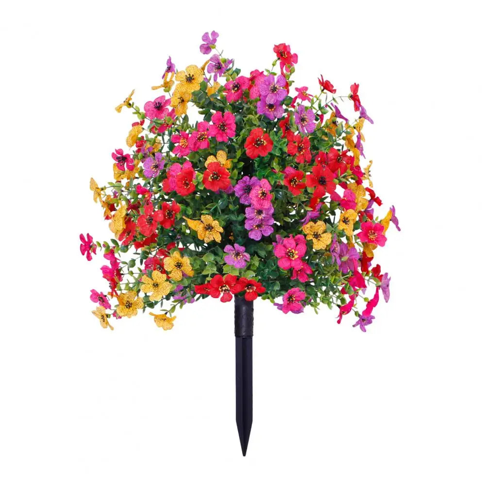 1/2Pcs Artificial Violets Flower with Stake Indoor Outdoor....