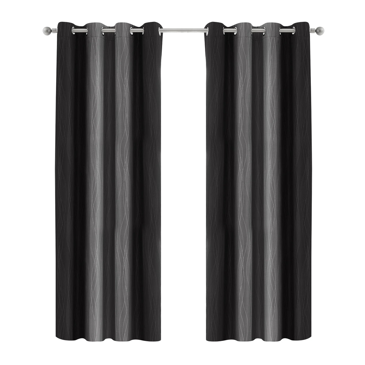 2 Panels Total Blackout Window Curtains, Grommet Top Drapes for Bedrooms, 100% UV Blocking, $ Sizes....