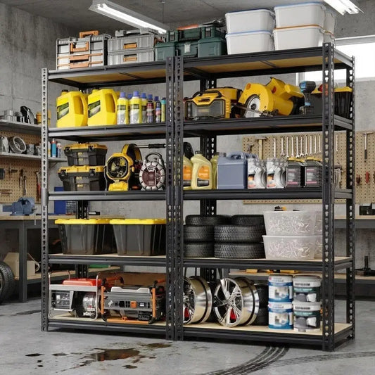 Heavy Duty Shelving Unit, 5 Tier , 2500LBS Capacity Steel Shelves Adjustable, 72" H x 40" W x 20" D