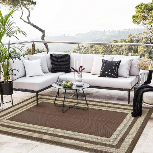 9x18FT Rug Washable Foldable Indoor Outdoor