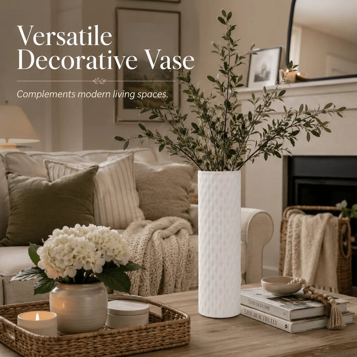 21-inch-Tall Bohemian Shatterproof Vase