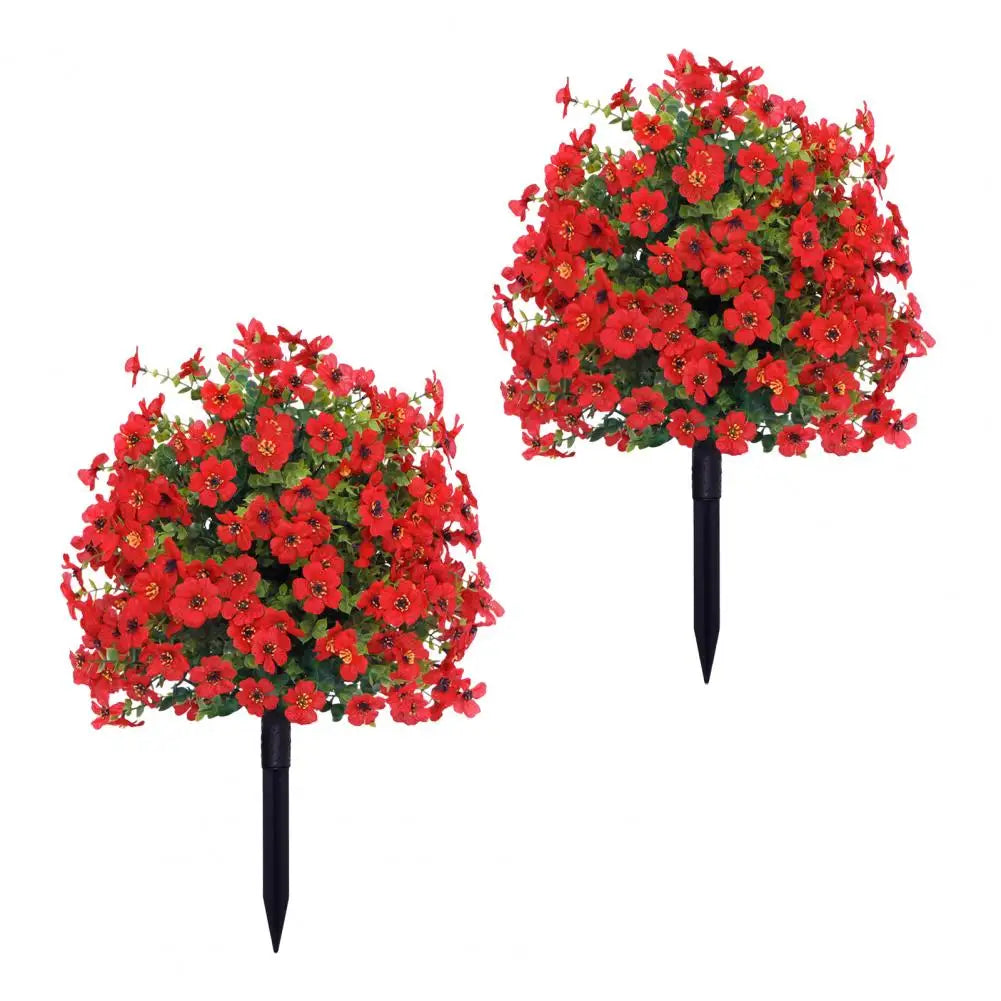 1/2Pcs Artificial Violets Flower with Stake Indoor Outdoor....