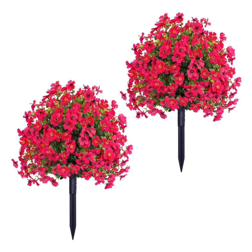 1/2Pcs Artificial Violets Flower with Stake Indoor Outdoor....