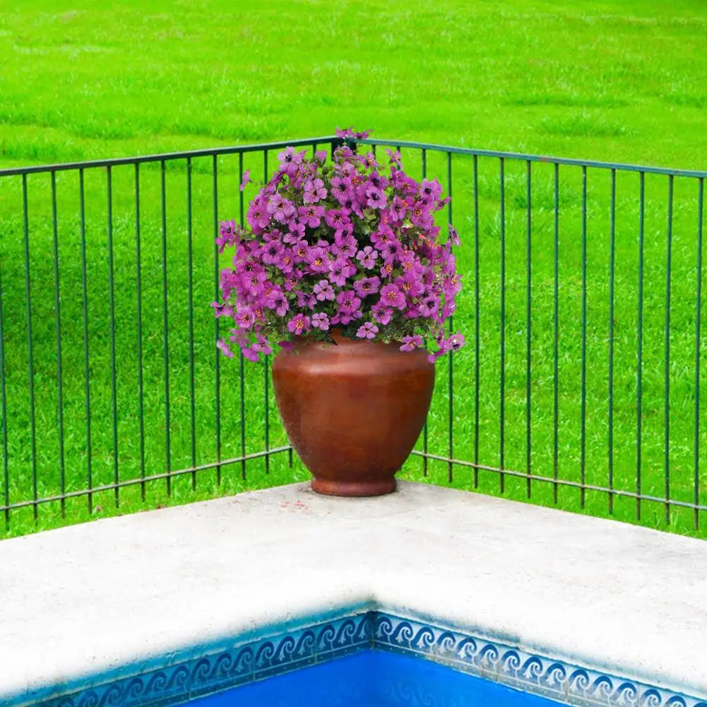 1/2Pcs Artificial Violets Flower with Stake Indoor Outdoor....