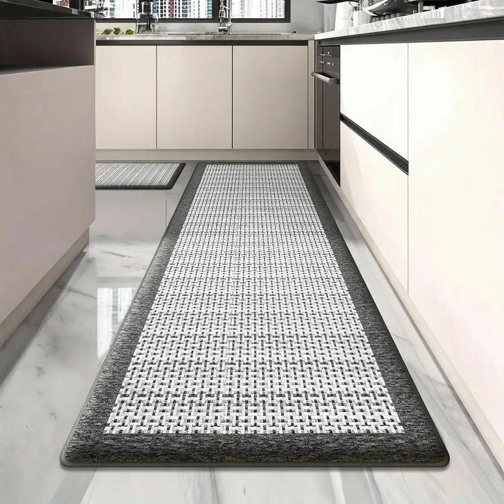 Flannel Kitchen Rug Thick Plush Non Slip Absorbent