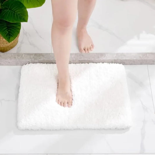 Bathroom Rug 17x24 - Non-Slip Plush , Absorbent and Soft ,Machine Washable