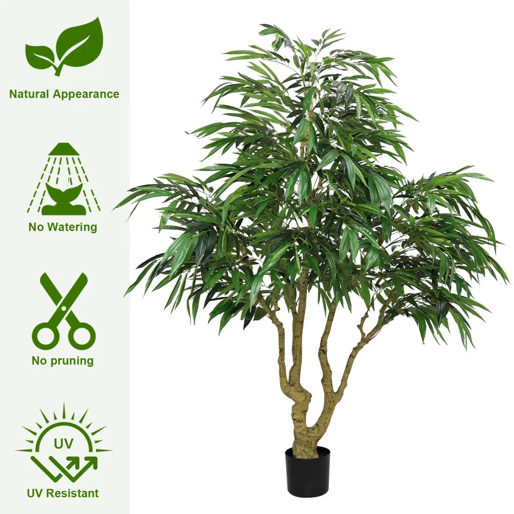 7FT Artificial silk willow Tree, Indoor