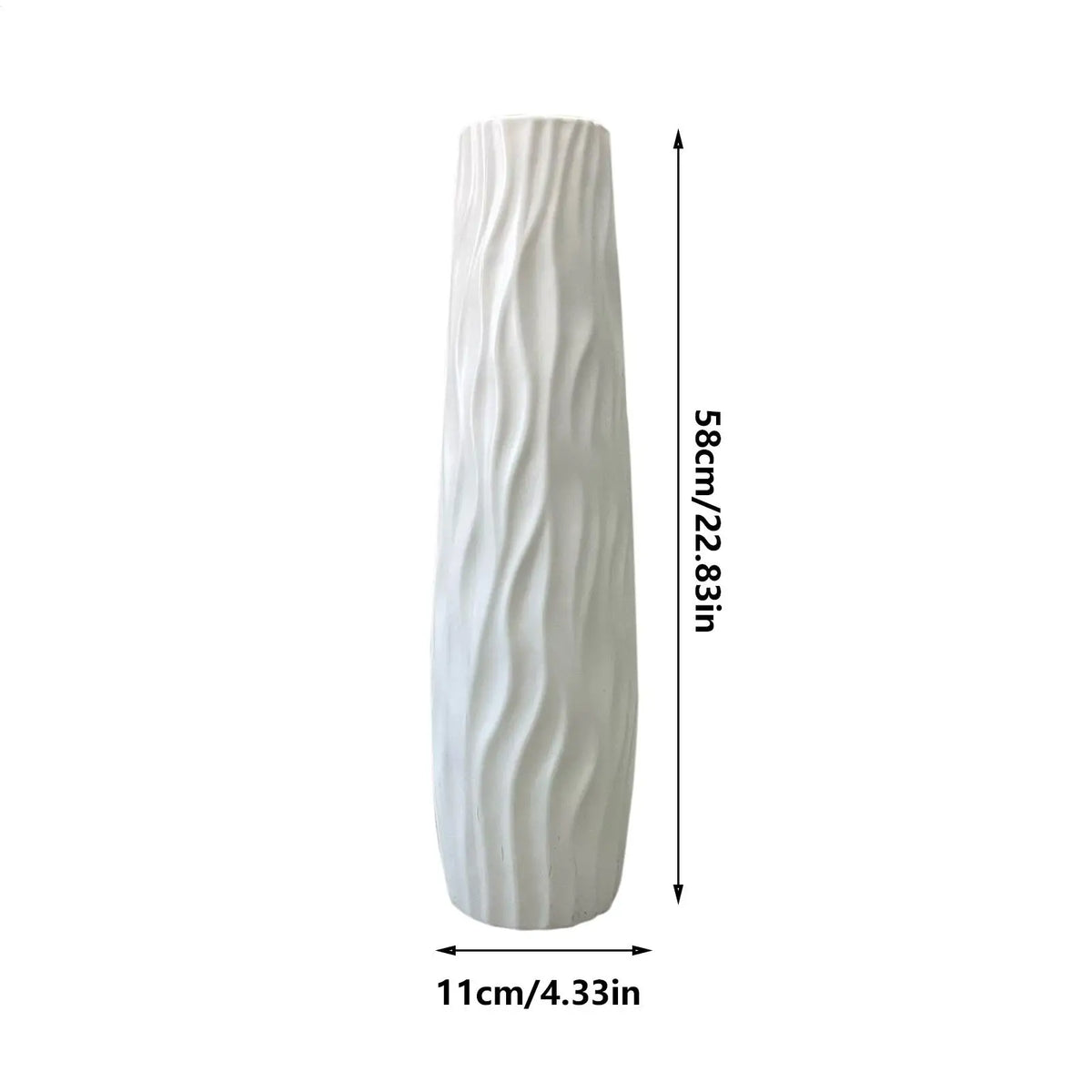 Large Tall Simple Plastic Flower Vase