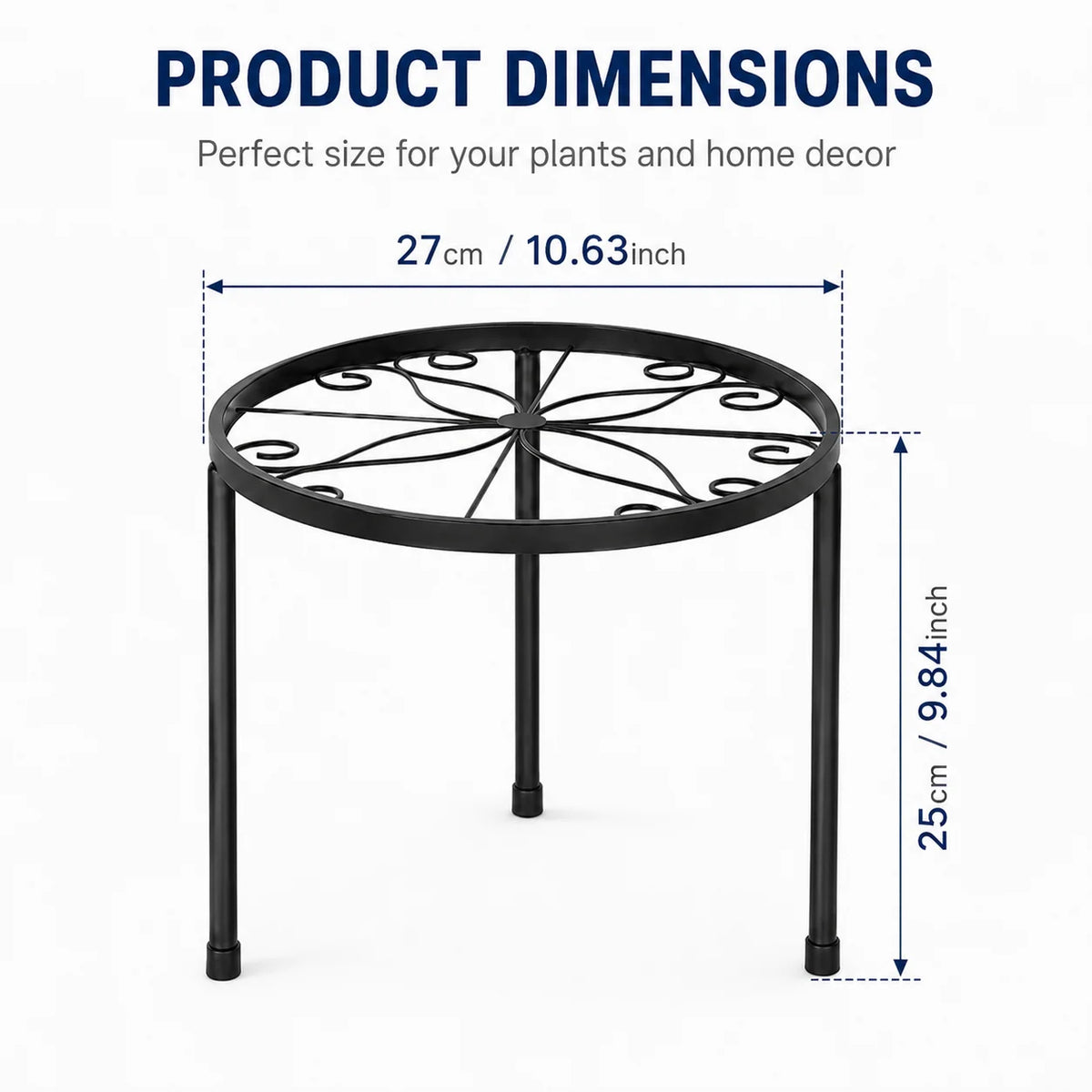 4 Tier Corner Metal Plant Stand, Flower Pot Shelf Indoor Outdoor