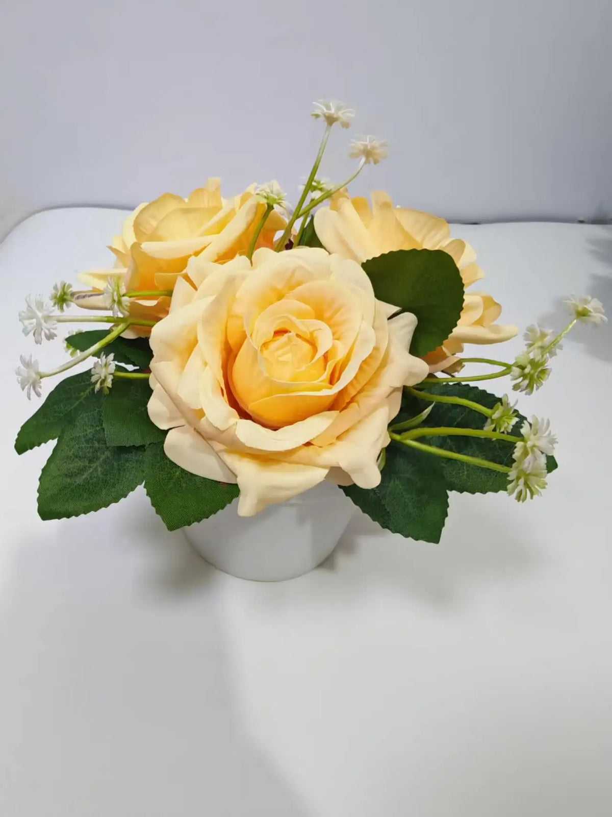 4 Styles Artificial Sunflowers Pink Roses Yellow Roses Lilies Long Lasting...