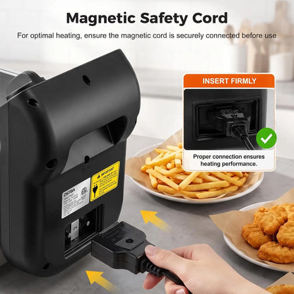 Electric Deep Fryer with Basket, 3.2QT Stainless Steel...