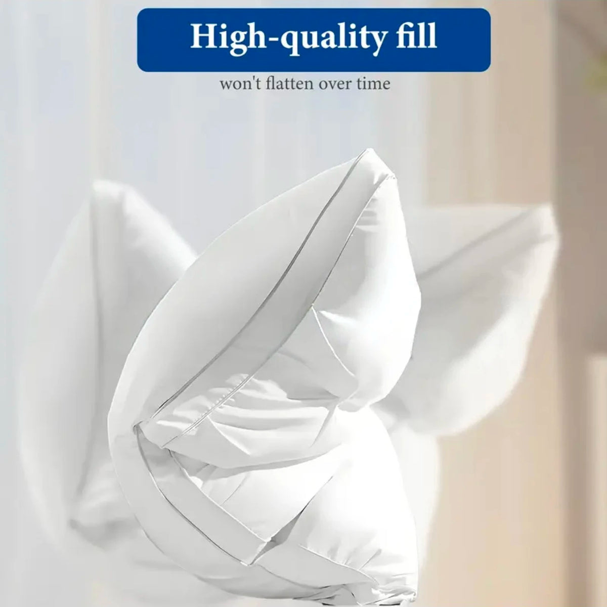 Luxury Hotel-Quality Pillow . Ergonomic Design For Great Support,
