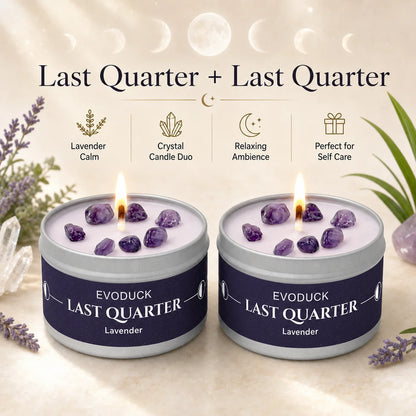 Moon Phase Crystal Scented Candle Set, 3oz  White Sage, Lemongrass, Jasmine and Lavender Aromatherapy, 9 Different variations Sets.....