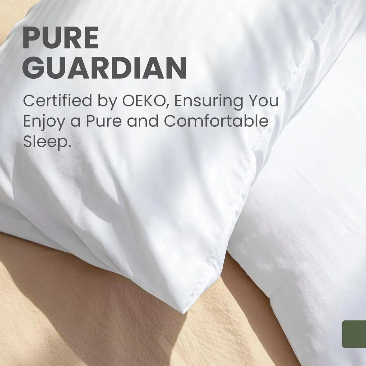Fairpeak 100% Polyester Microfiber Pillowcases, Standard Queen King Body, 2/4/6 Pack