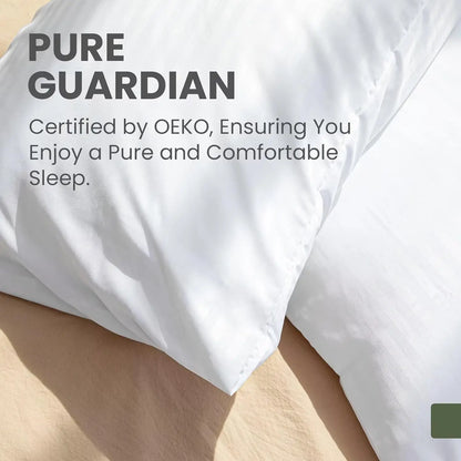 Fairpeak 100% Polyester Microfiber Pillowcases, Standard Queen King Body, 2/4/6 Pack