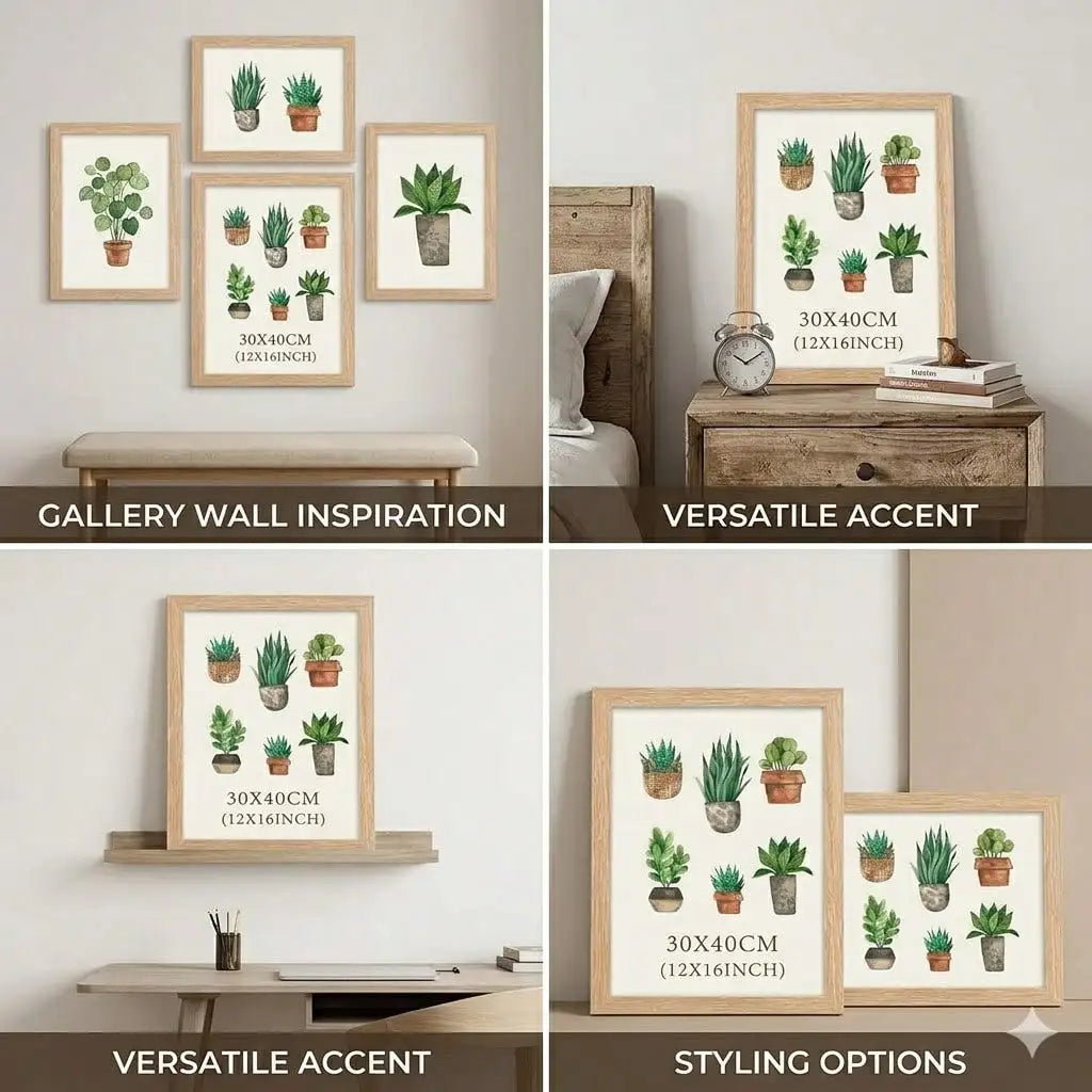 Picture Frame Set 12x16 Inch Wooden Photo Frames 3 Pack /6 Pack Black Natural Wood Dark Brown Wall Mount Tabletop Display