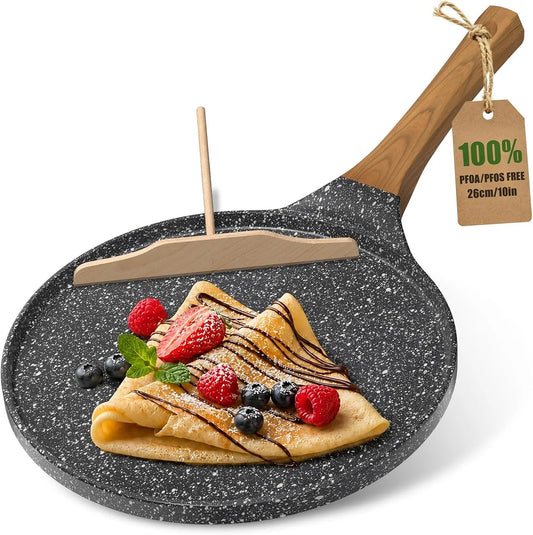10-Inch Nonstick Crepe Pan with Wooden Spreader.....