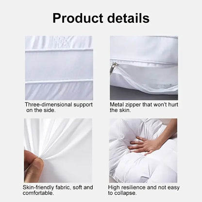 Luxury Hotel-Quality Pillow . Ergonomic Design For Great Support,