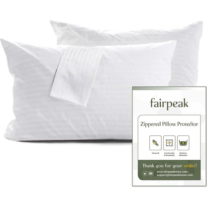 Fairpeak 100% Polyester Microfiber Pillowcases, Standard Queen King Body, 2/4/6 Pack