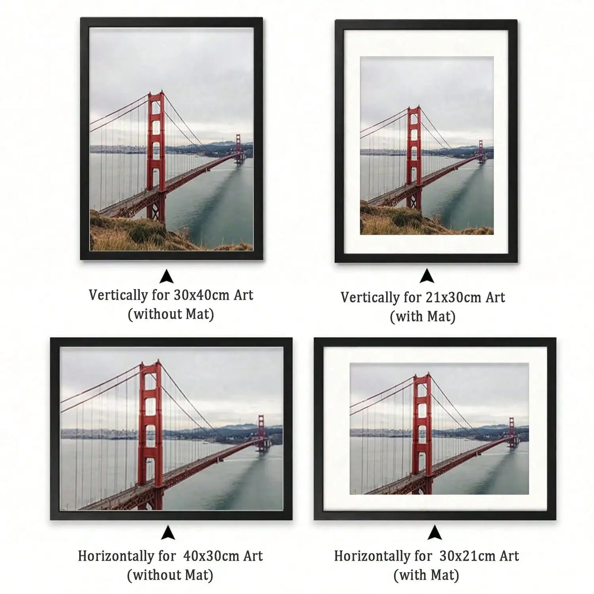 Picture Frame Set 12x16 Inch Wooden Photo Frames 3 Pack /6 Pack Black Natural Wood Dark Brown Wall Mount Tabletop Display