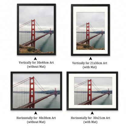 Picture Frame Set 12x16 Inch Wooden Photo Frames 3 Pack /6 Pack Black Natural Wood Dark Brown Wall Mount Tabletop Display