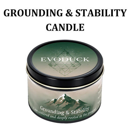 3Pcs Grounding & Stability Crystal, Scented Candle Set, Vetiver & Cedarwood Scented, Red Jasper & Smoky Quartz, Root Chakra Anxiety Relief, 12 Different Styles, 3 Oz.....