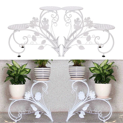 2PCS 4 tiers Classic Plant Stand, Indoor Outdoor....