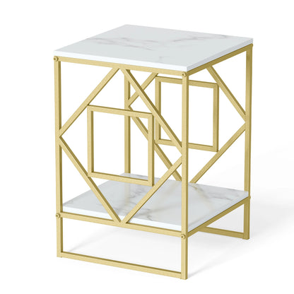 Luxury Marble Coffee Table Gold Frame...