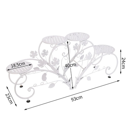 2PCS 4 tiers Classic Plant Stand, Indoor Outdoor....