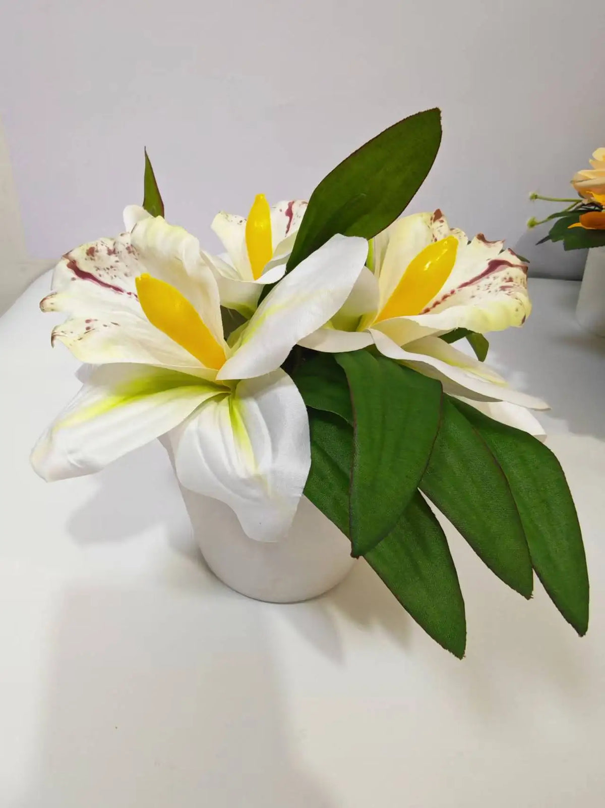 4 Styles Artificial Sunflowers Pink Roses Yellow Roses Lilies Long Lasting...