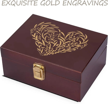 Small Wooden Keepsake Boxes With Hinged Lids and a photo frame inside....