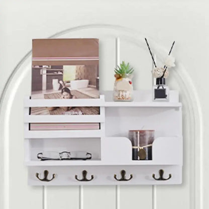 Wooden Hangable Rack With Hooks
