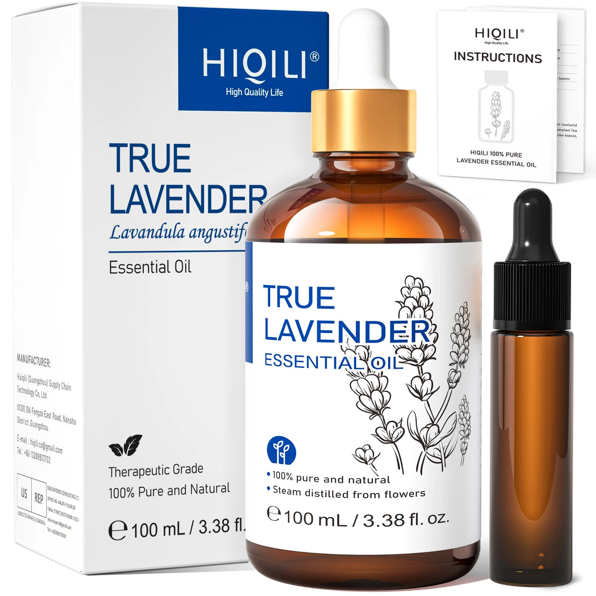 3.3 Oz. Natural Essential Oil, Frankincense/Lemon/Rosemary/Tea Tree/Lavender/Wintergreen/Ylang, Humidifiers, DIY Candles....