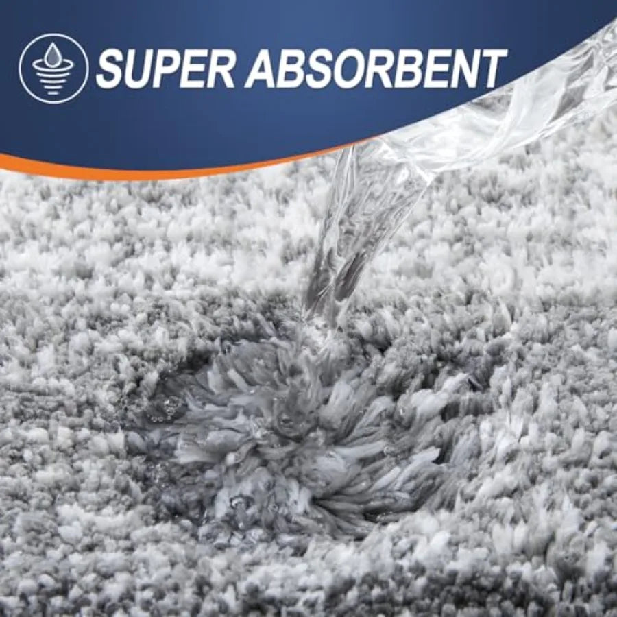 Bathroom Rugs Mat 30x20 Absorbent Microfiber , Rubber Backing, Machine Washable