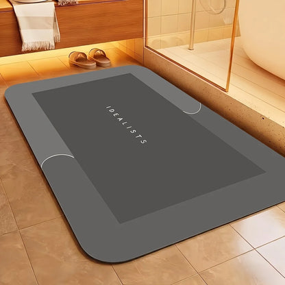 Bath Mat, Absorbent with Non-Slip Rubber Bottom ...