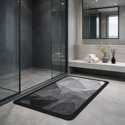 Bathroom Rug Diatomaceous Earth Mat Rubber Backing Non Slip