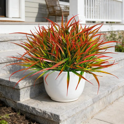6 Bouquets (No Pot) UV Resistant Artificial Grass Plant