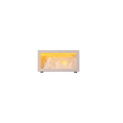 2026 5 Oz New Sunrise Golden Mountain Themed Air Diffuser Humidifier, Aromatherapy Essential Oil Diffuser, with Timer,