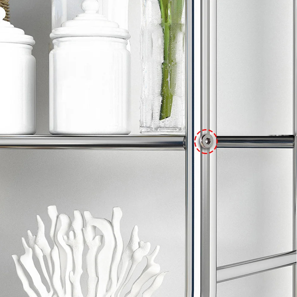 Over Toilet Storage Shelf,2/3-Tier Freestanding, Metal