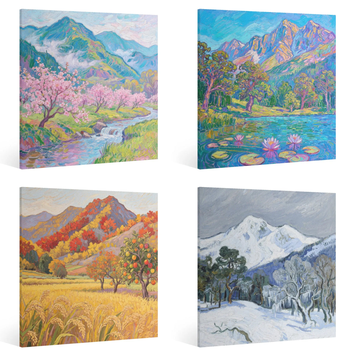 The Four Seasons Canvas Oil Painting HD Print Wall Art, Many Different Sizes....