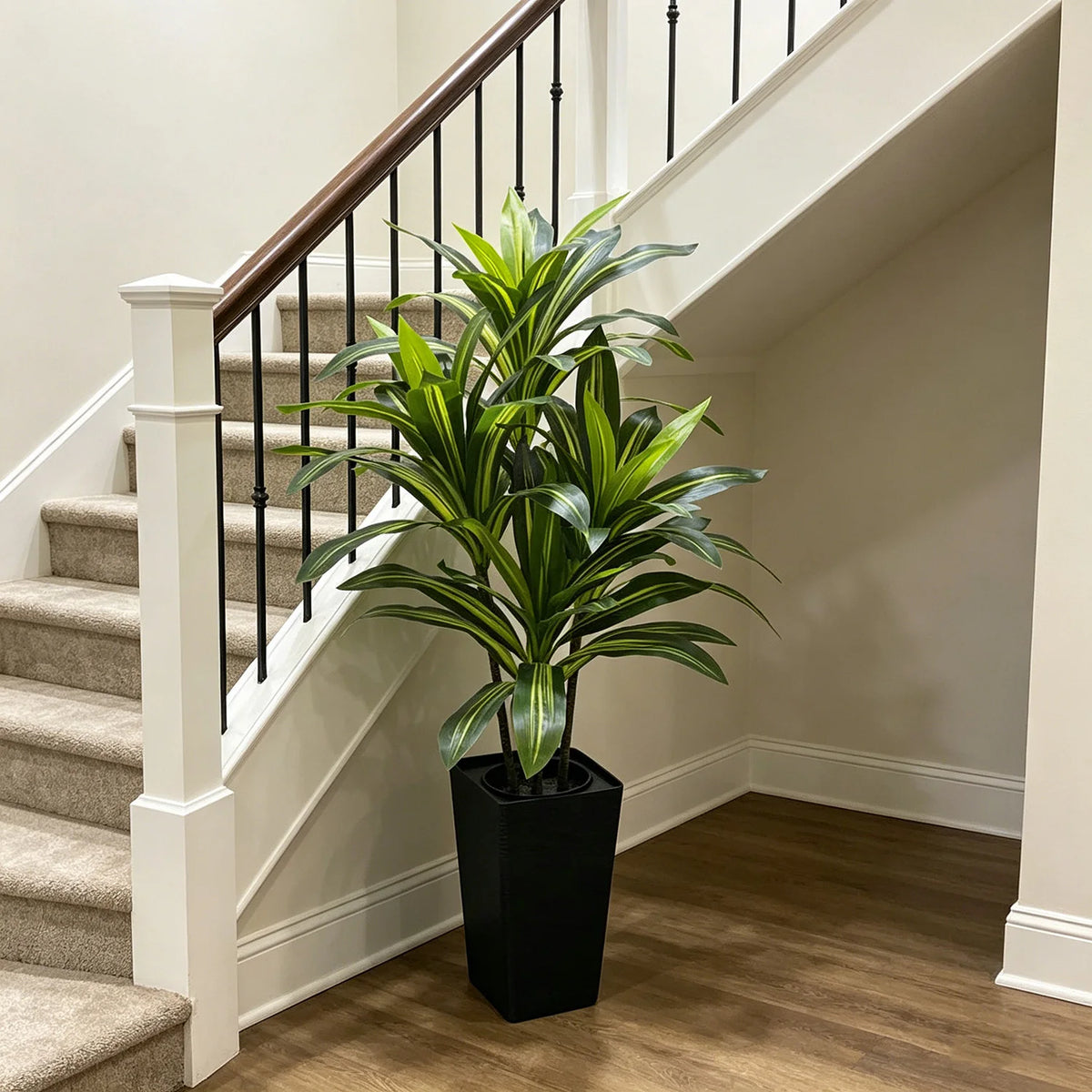 4/5/6 FT Artificial Plants Dracaena Tree, with Tall Planter....