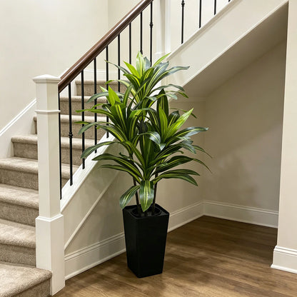 4/5/6 FT Artificial Plants Dracaena Tree, with Tall Planter....