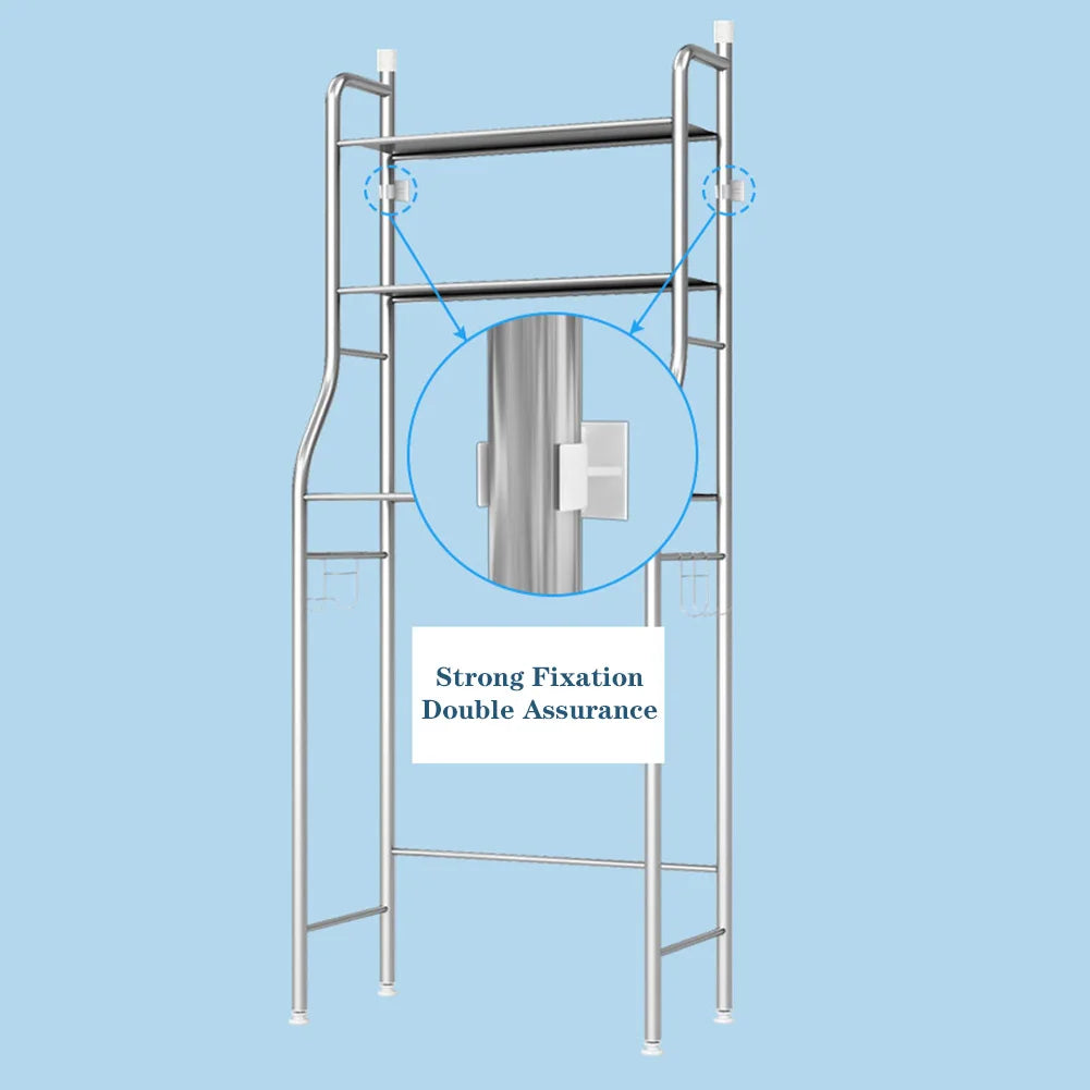 Over Toilet Storage Shelf,2/3-Tier Freestanding, Metal