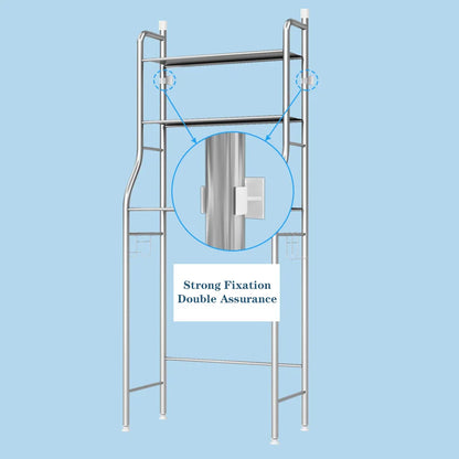 Over Toilet Storage Shelf,2/3-Tier Freestanding, Metal