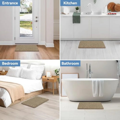 Rugs, Bath Mats, Non Slip with Rubber Backing, Machine Washable