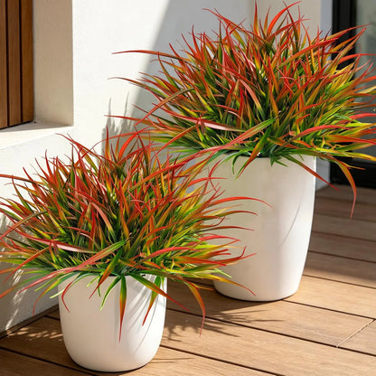 6 Bouquets (No Pot) UV Resistant Artificial Grass Plant