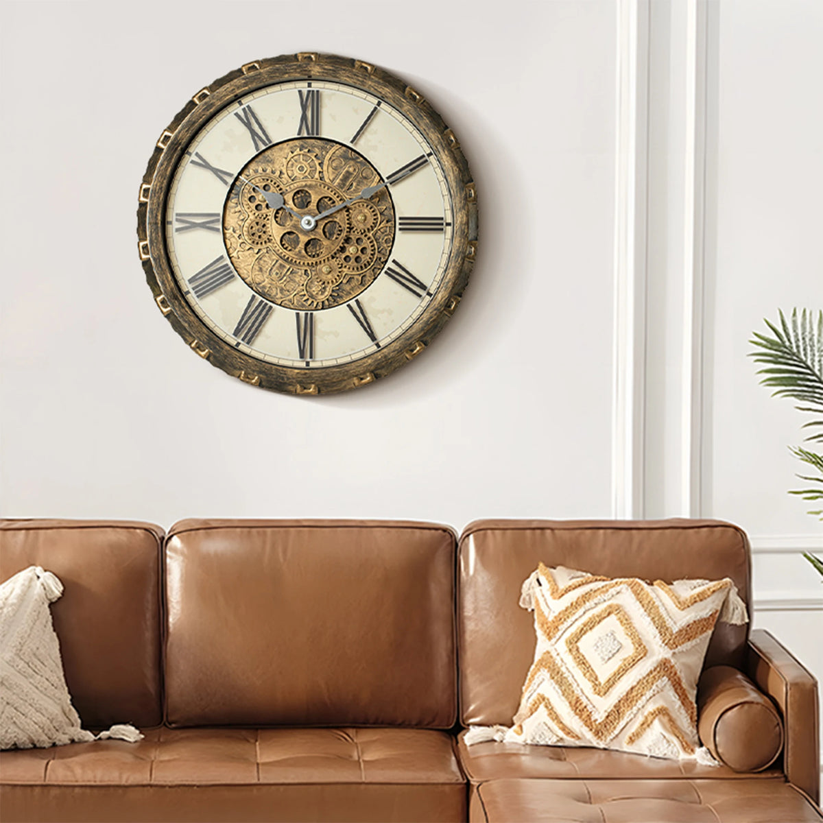 15/18 Inch Vintage Gear Wall Clock, 6 Styles 2 Sizes, AA Battery Needed....