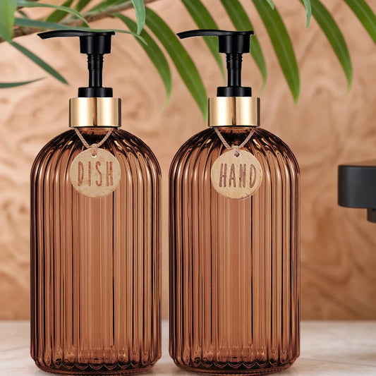 Dish Soap Dispenser Bottle, Hand Press, Plastic....