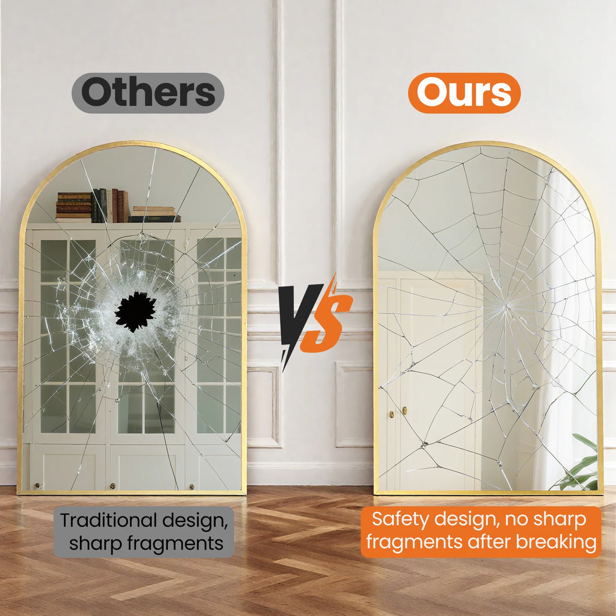 30"x38" Arched Bathroom Mirror....