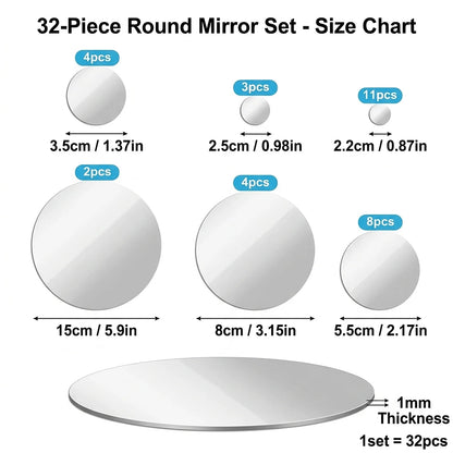 Acrylic Mirror Wall Stickers, Removable Decals....